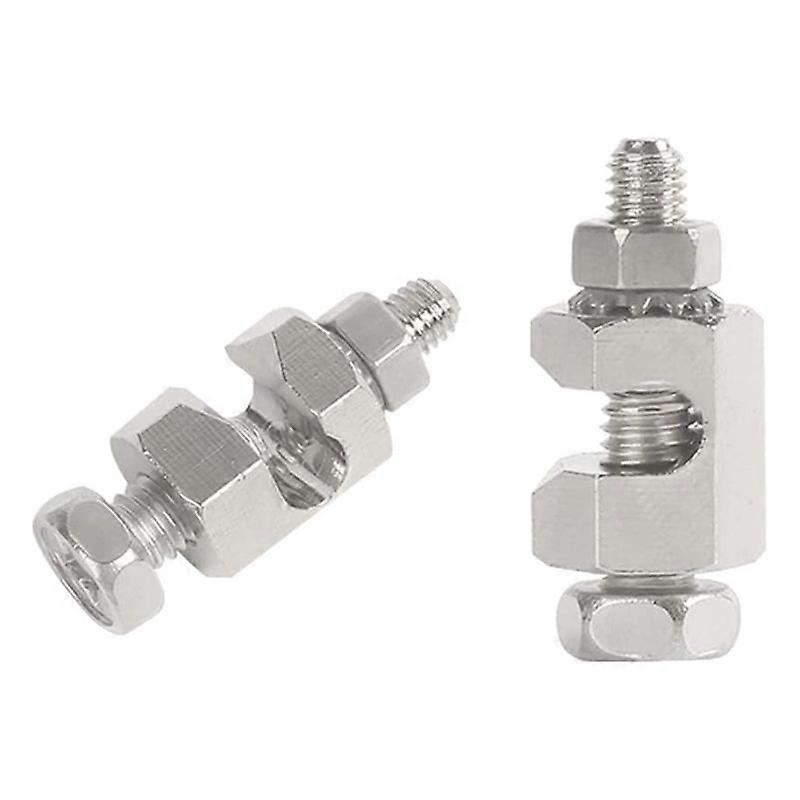 2 Pcs Copper Ground Clips Solar Panel Ground Lug Cable Clips