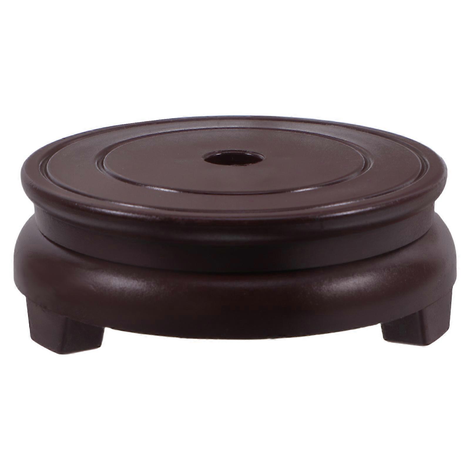 Decorative Flower Pot Base Resin Stand for Home Red