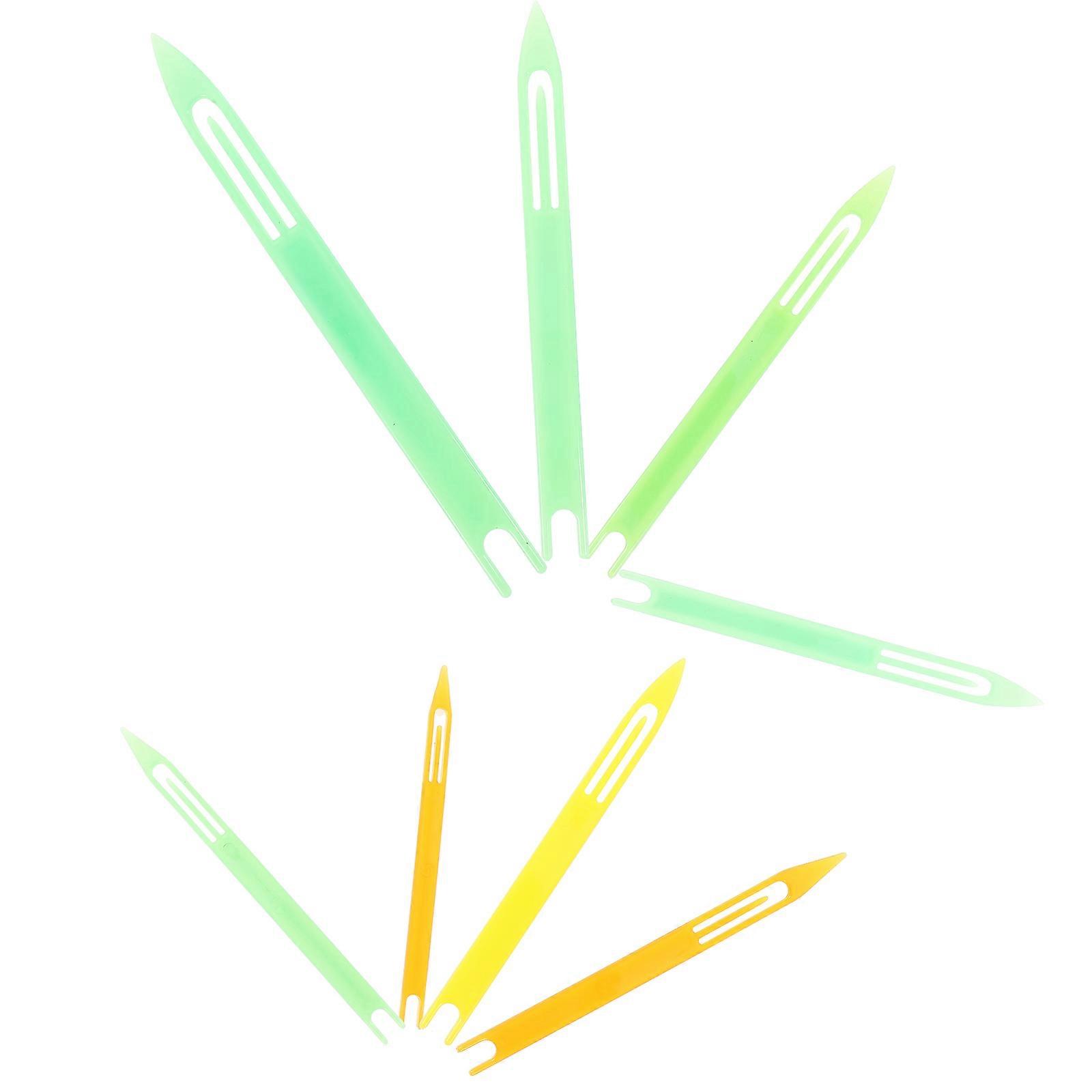 Yellow Fishnet Repair Tool for Fishnet Use 8Pcs Durable Plastic Weaving Shuttles