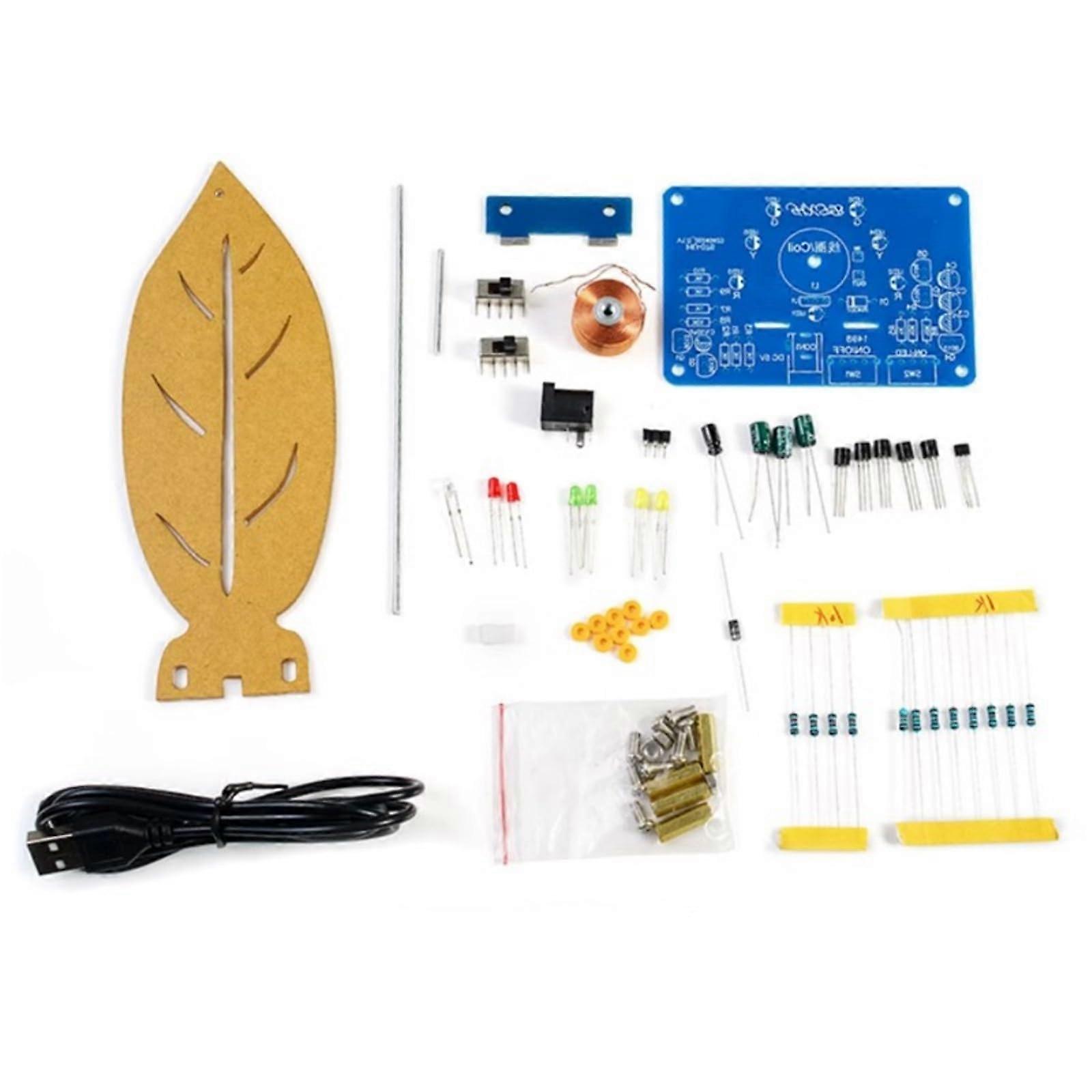 Soldering Practice Kit Electromagnetic Pendulum with LED for STEM Education Physics Project