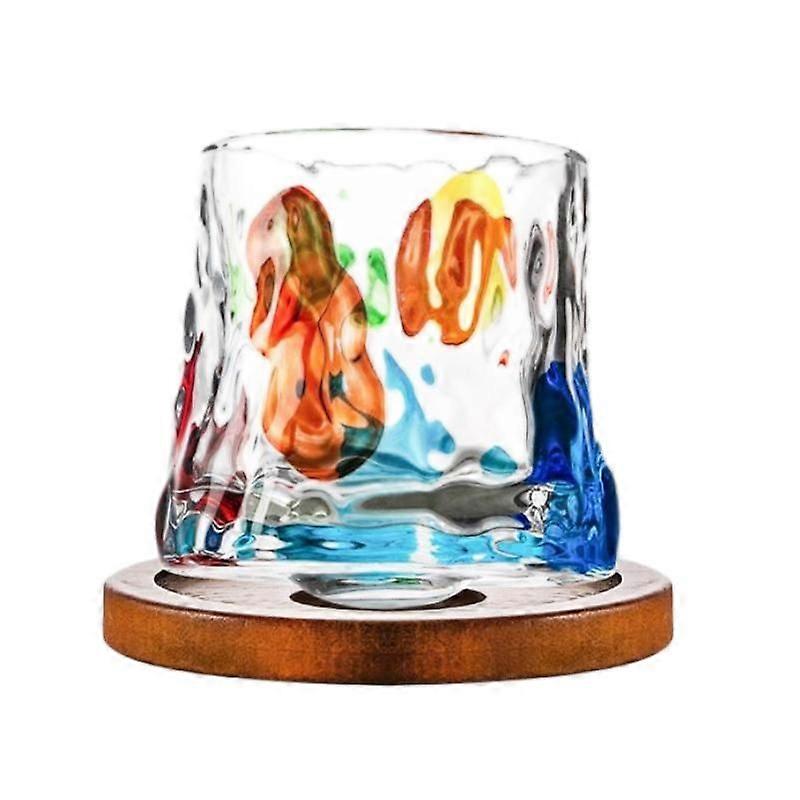 Rotating Whiskey Spinning Glasses