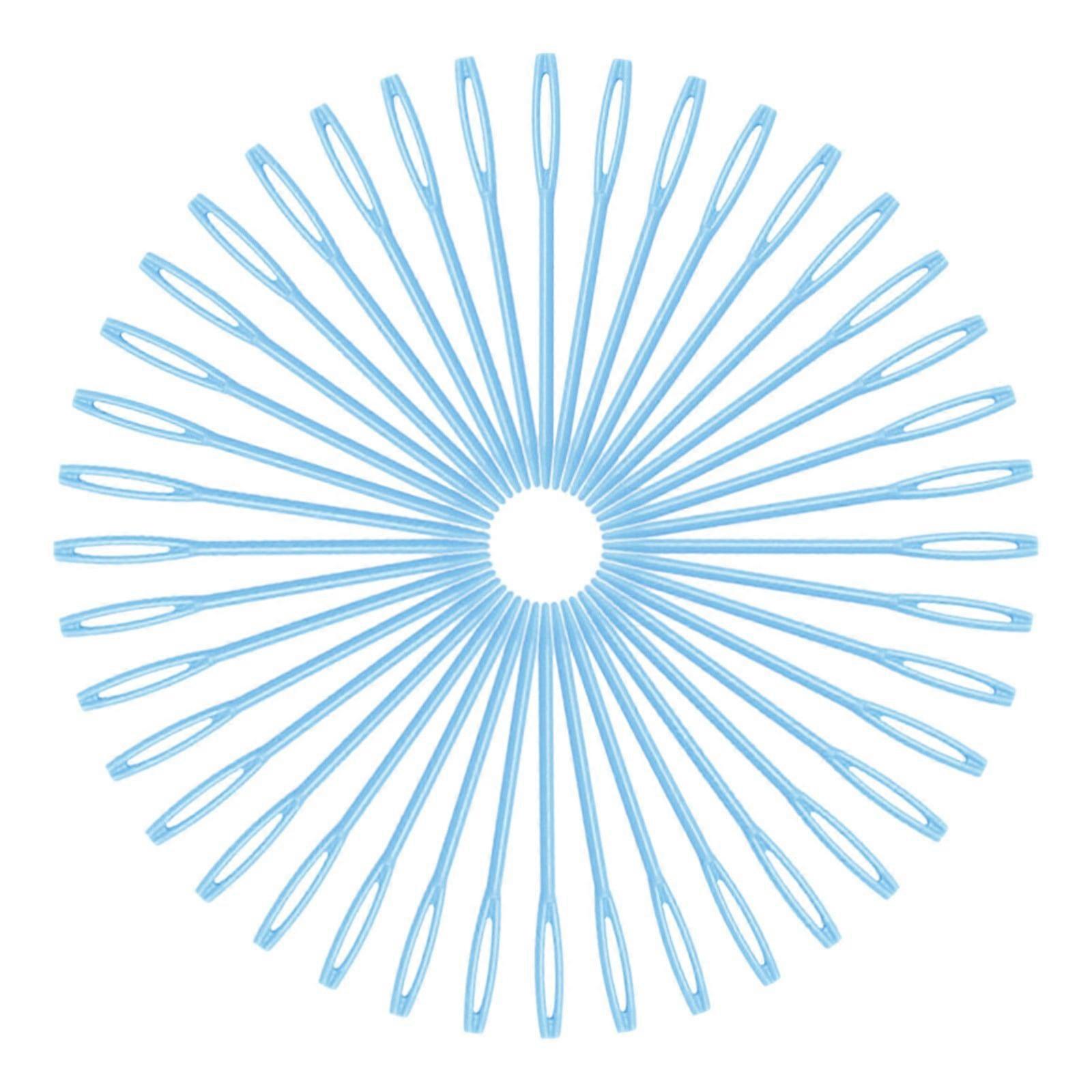 7cm Colored Plastic Sewing Needles for Sweaters & Wool Yarn, 100/Pack