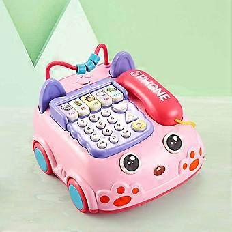 Musikalisches Lernspielzeug für Kleinkinder, Baby-Simulationstelefon, Klaviermodus & Kinderlieder, interaktives Lerntelefon, pädagogisches Geschenk für Kleinkinder, 4 Spielmodi
