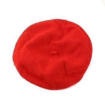 Frauen Mädchen Einfarbig Warme Winter Baskenmütze Französisch Künstler Beanie Hut Ski Cap