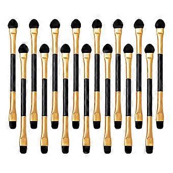 15Pcs Double-sided Eyeshadow Applicators Portable Eyeshadow Brushes Women Makeup Brushes