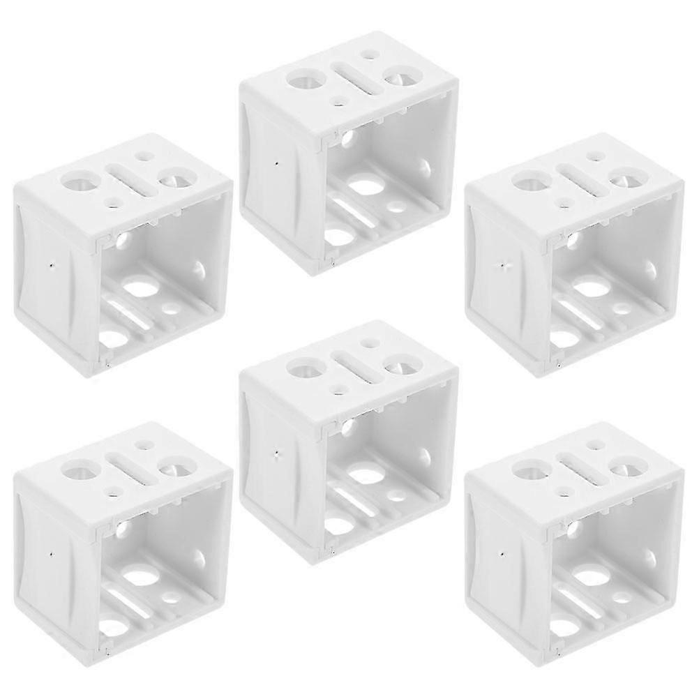 6pcs Box Mounting Bracket 1 inch Window Blinds Replacement Headrail Holder Bracket