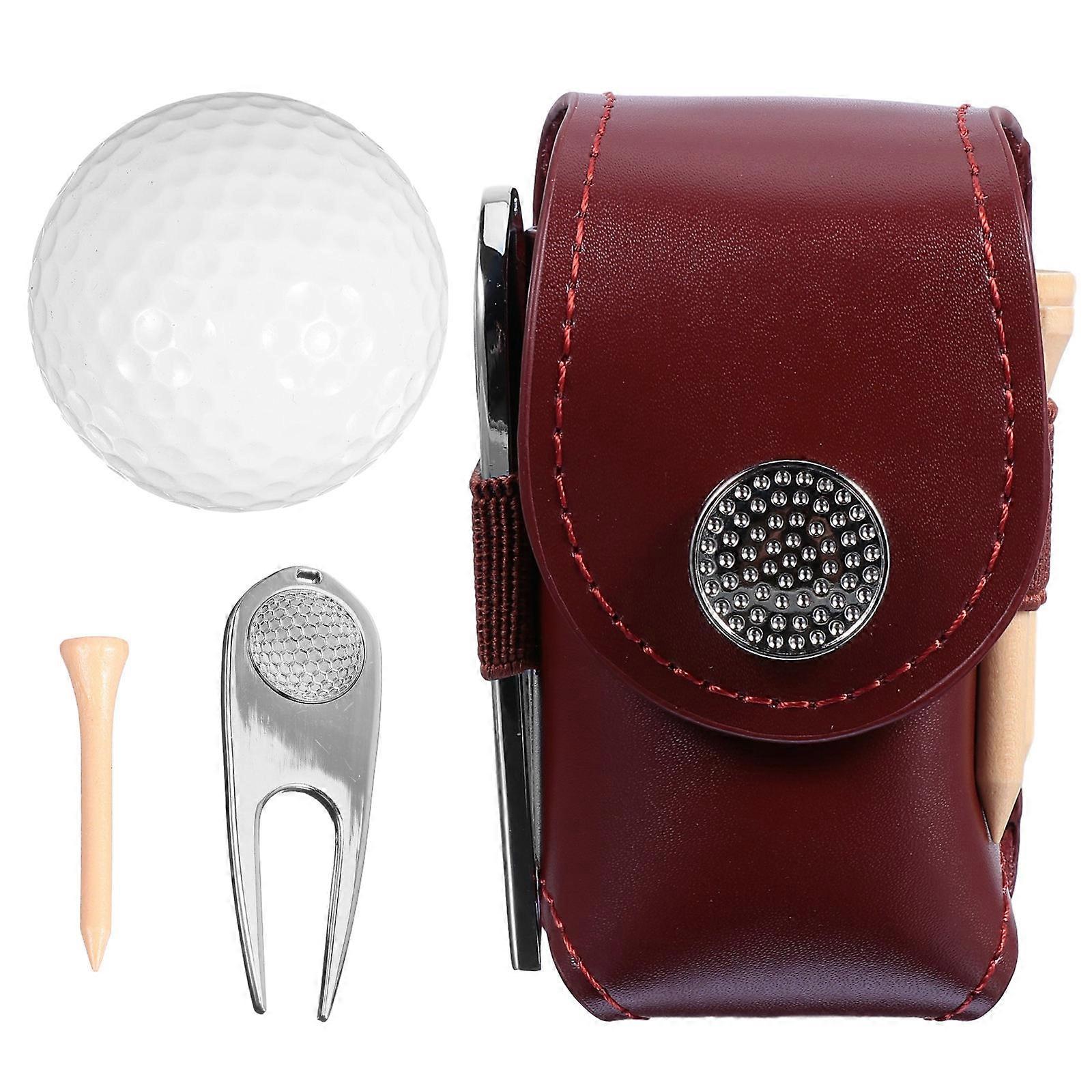 Golfaccessoire set met tee en marker.
