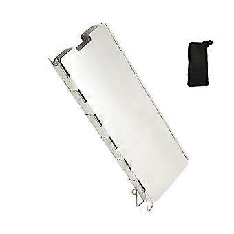 Camp Stove Windscreen Folding Gas Windshield Kitchen for Outdoor Camping