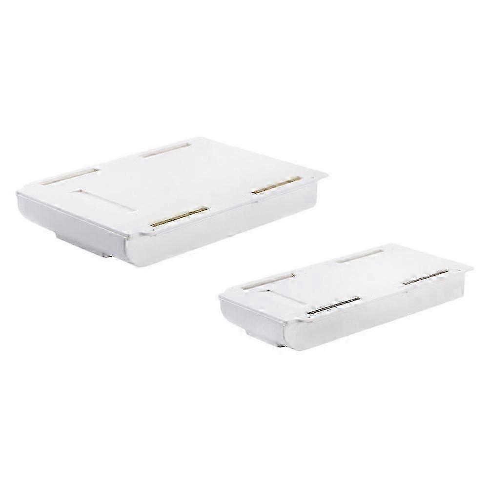 Under Table Drawer Box Storage Solution for Home Use 2Pcs Wall-Mounted Small Drawer