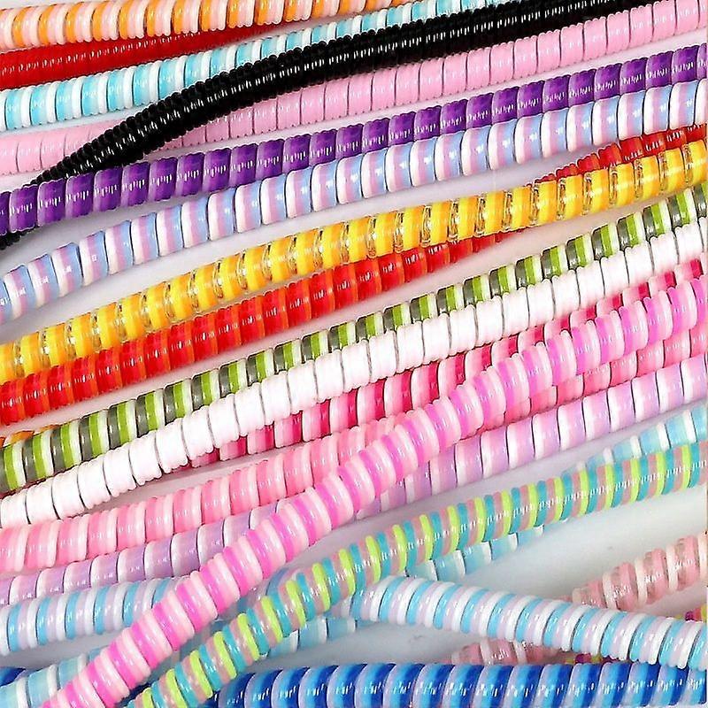[Random Color] 120cm Spiral Cable Protector / Colored Automatic Cable Organizer / Data Cable Winder