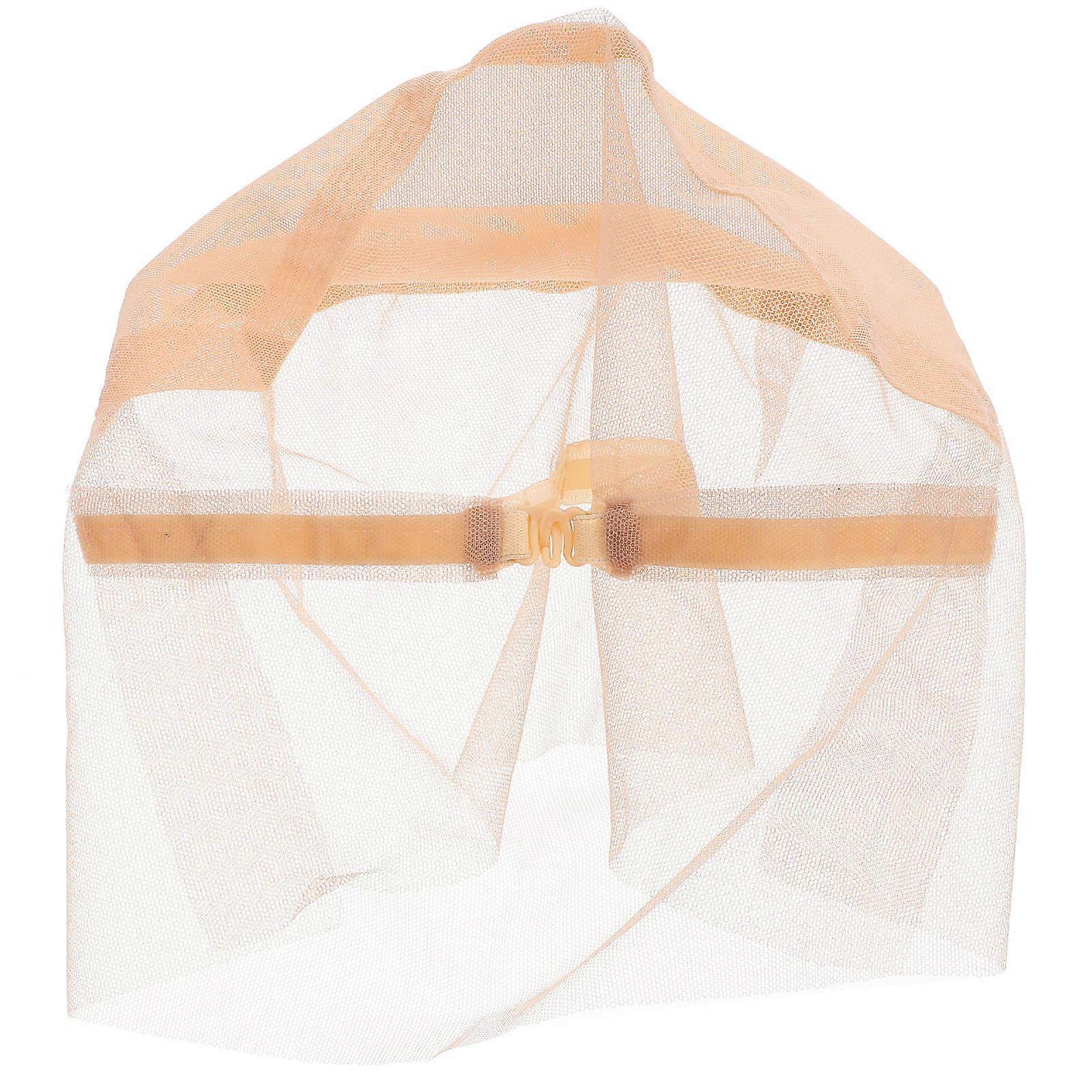 Adjustable Strap Wig Cap for Wig Making Use 1Pcs Beige Lace