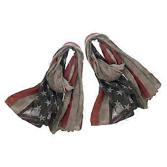 Patriottische sjaal/hoofddoek voor dames, 2 stuks, stijlvol kledingaccessoire