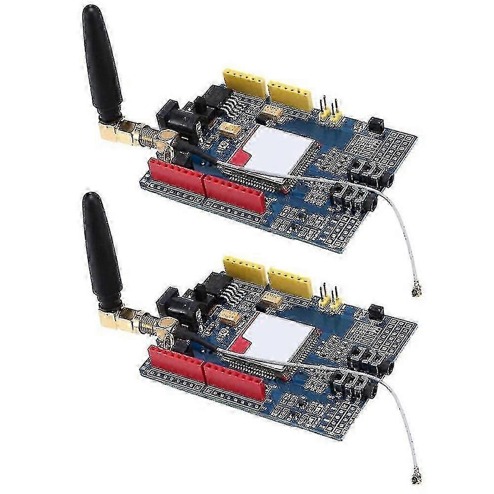 2pcs Sim900 Gprs/gsm Shield Development Board Quad- Module Support Sms For Compatible