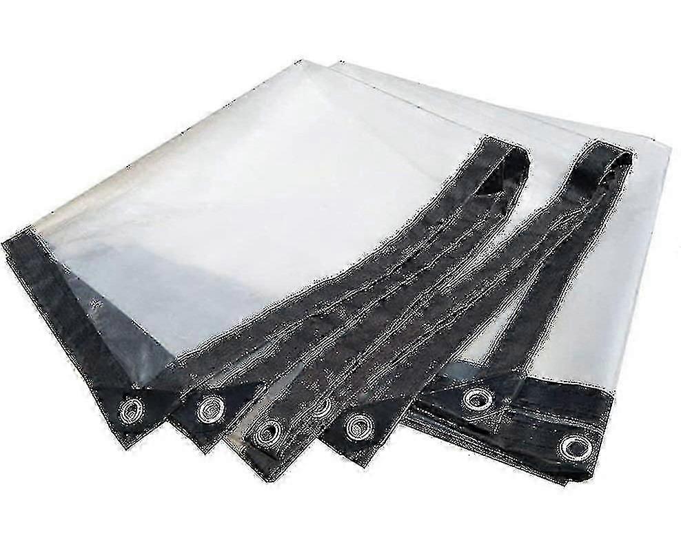 Bâche imperméable à œillets, transparente, pliable