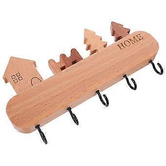 Organisateur mural pour clés : porte-clés avec crochets - Support suspendu pour entrée, couloir, cuisine - Étagère de rangement pour manteaux et accessoires
