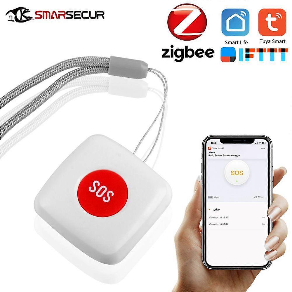 Smart home emergency button alarm, one-button SOS scene, unlimited switch sensorZigbee emergency button (requires a gateway) compatible
