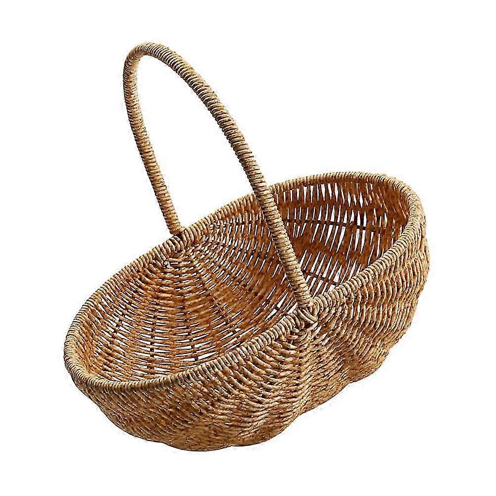 Multi-Function Picnic Basket Woven Basket for Handheld Fruit Storage
