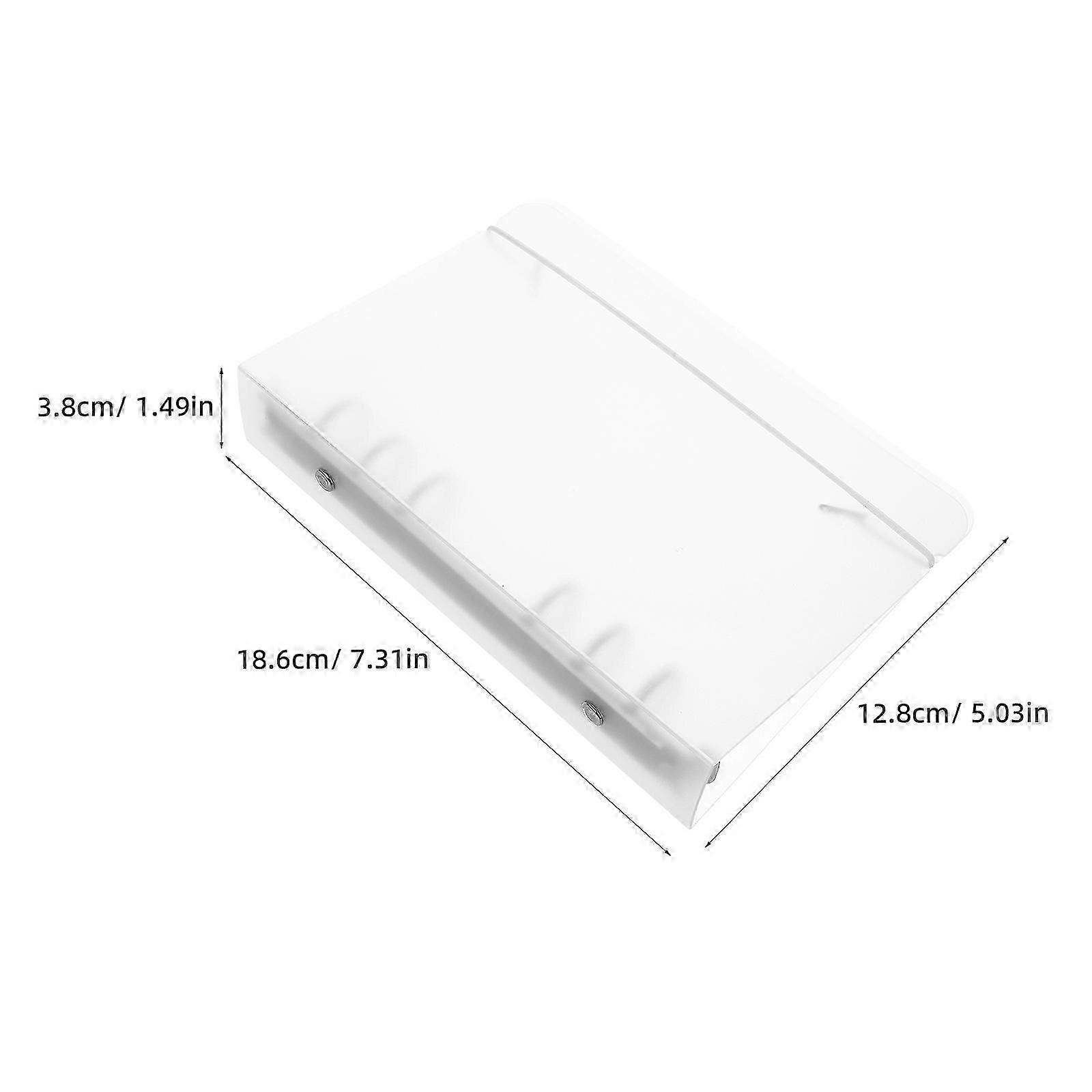 File Folder Plastic A6 Cover Round Ring Binder for Daily Use
