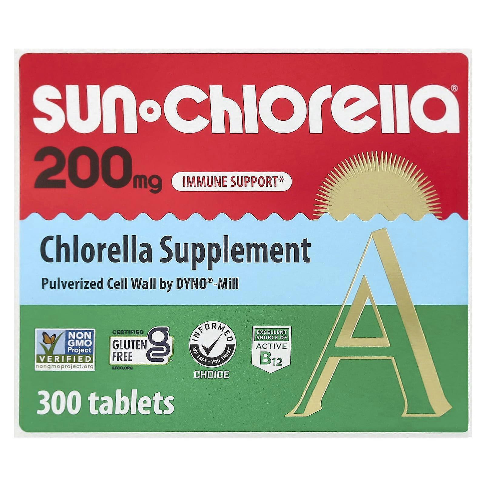 Sun Chlorella, Chlorella Supplement, 200 mg, 300 Tablets