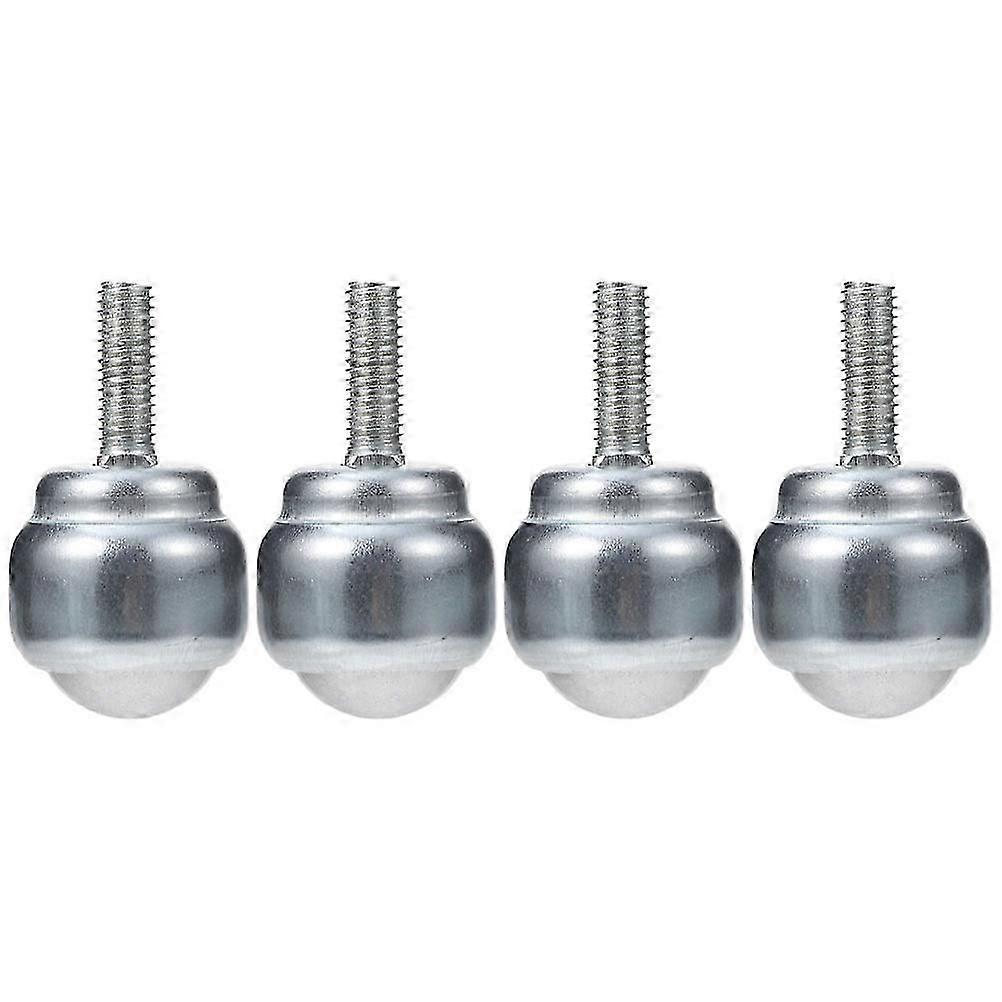 Machinery Roller Ball Casters Long Time Use Threaded Design 4Pcs for Workbench