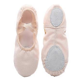 1 paio di scarpe da ballo leggere senza lacci, scarpe da yoga con suola e scarpe da ginnastica, scarpe da balletto per bambini e adulti.
