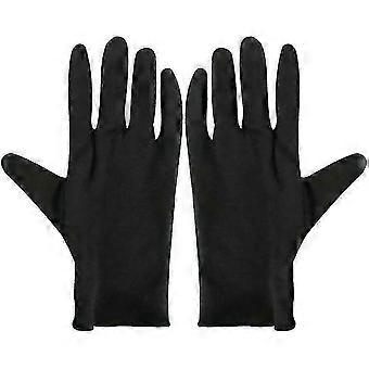 12 pares de guantes de algodón negros para hidratar y aliviar las manos secas propensas al eccema