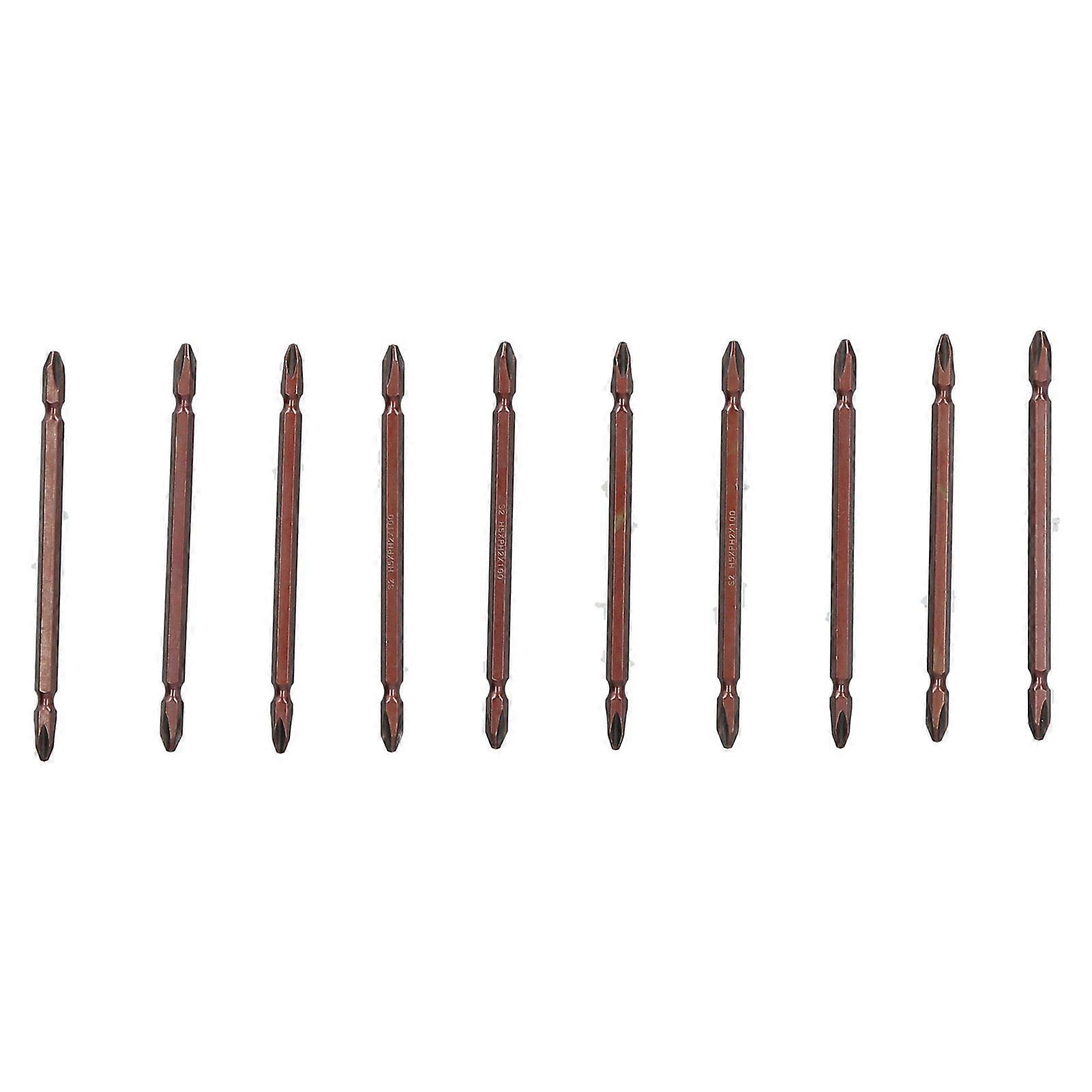 PH2 DoubleEnd Cross Screwdriver Bit Hex Shank Screwdriver Bits Set Accessory 5mm(100mm )