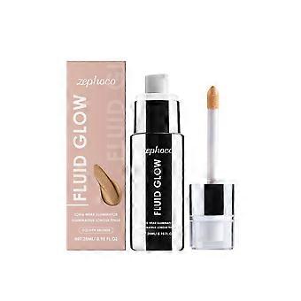 28ml Gold-Copper Highlighter and Contouring Liquid, Portable Natural Highlighting Liquid, Long-Lasting Smudge-Proof Face Highlighter