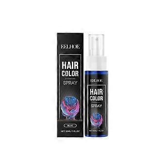 Blue Temporary Hair Spray 30ml, Gentle Moisturizing Color-Enhancing Spray for Daily Styling and Parties