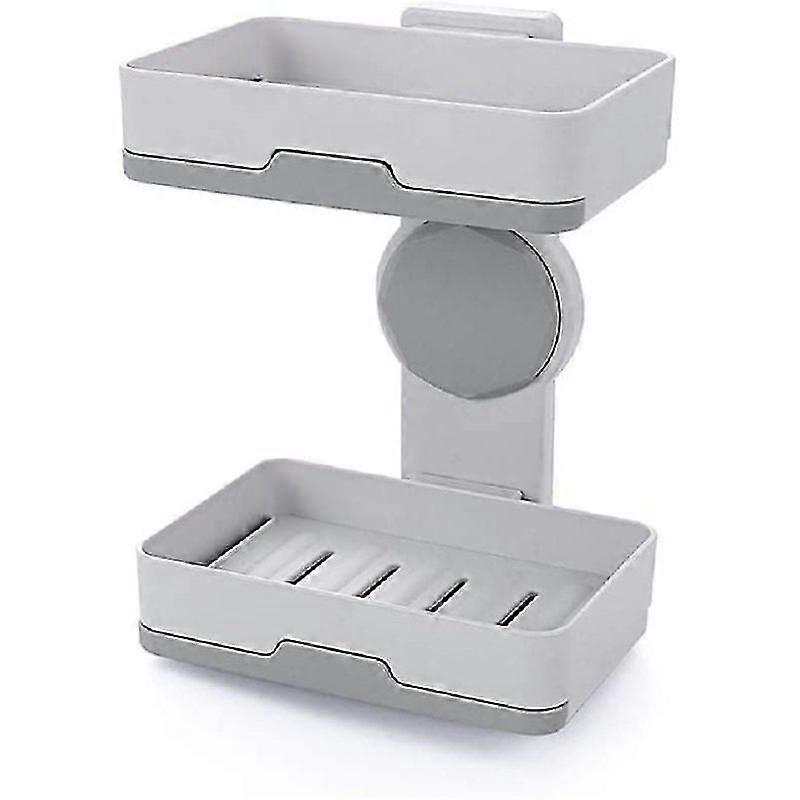 Soap Dish Wall Mounted Soap Holder Without Drilling(double Layers)