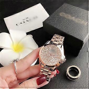 Japanese Alloy Steel Strap Watch for Men and Women