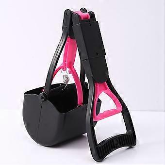 Pink Shovels Poop Picker Pet Supplies Pick Up Toilet Larger Clamp Long Handle Foldable Dog Toilet Shovel Artifact
