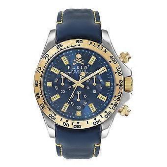 Philipp Plein Men's Watch Chrono Quartz NOBILE WONDER bicolor PWCAA0121 Leather