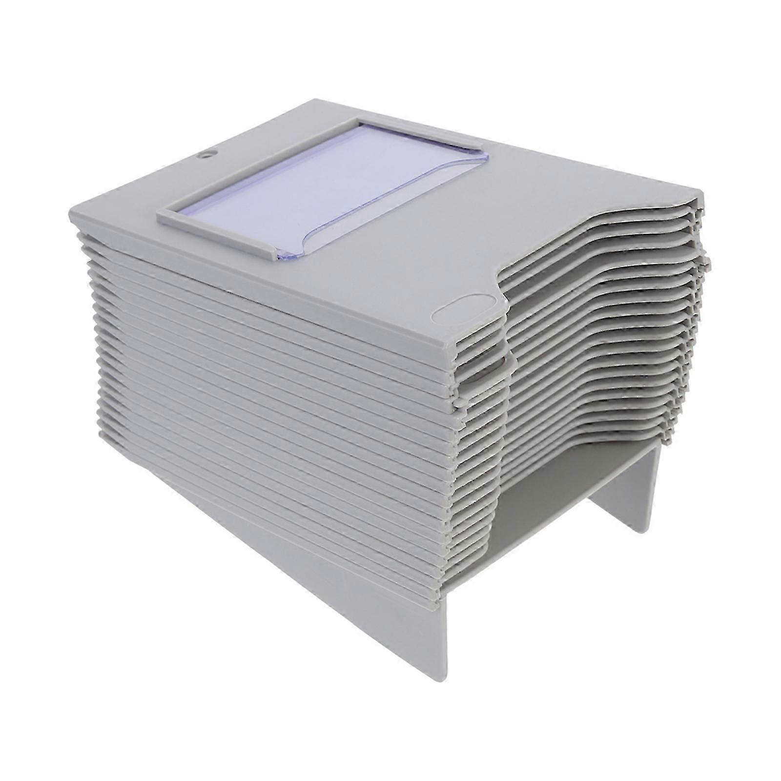 Material Shelf Plastic Time Card Holder for Storage