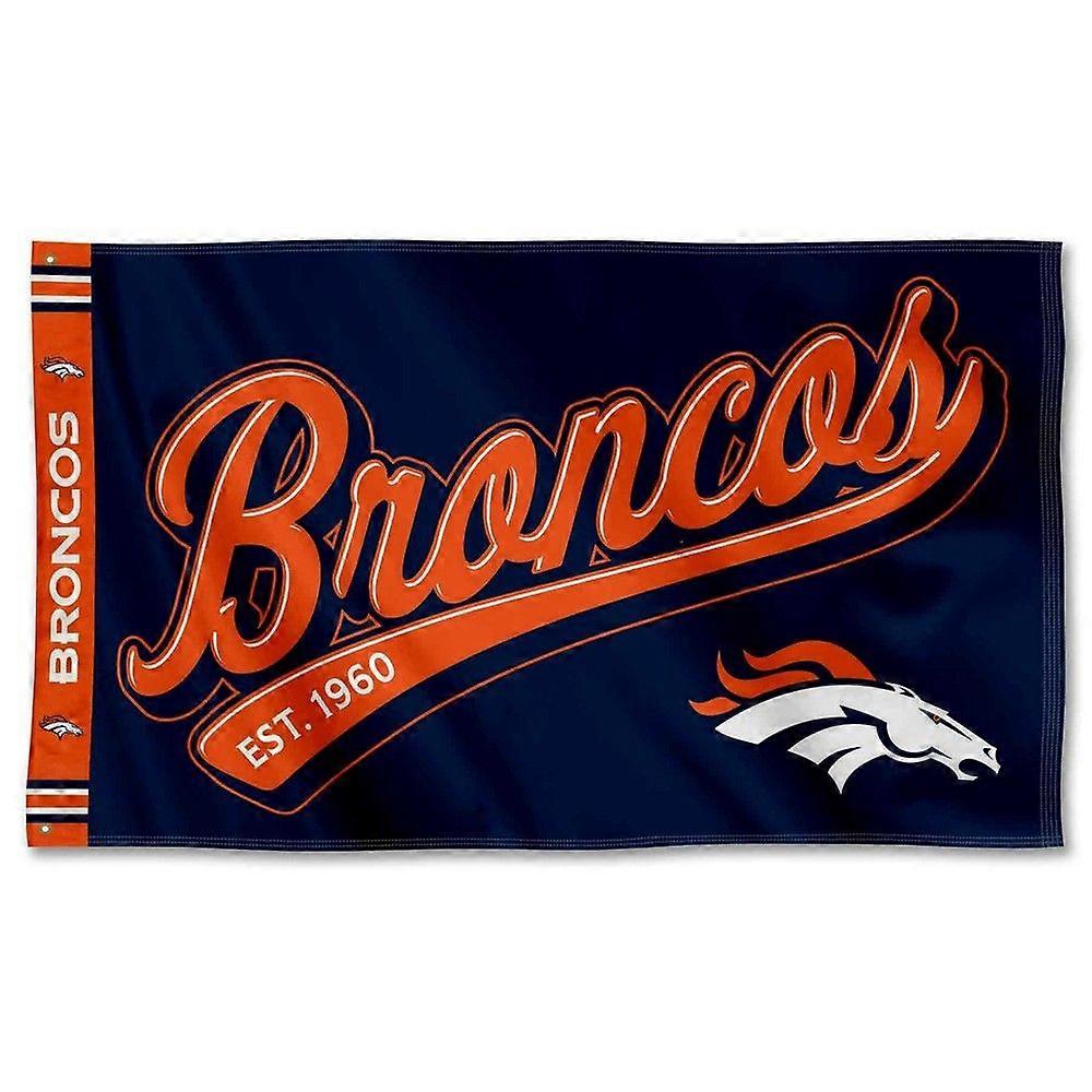 Denver Broncos Script Logo Flag QY1779