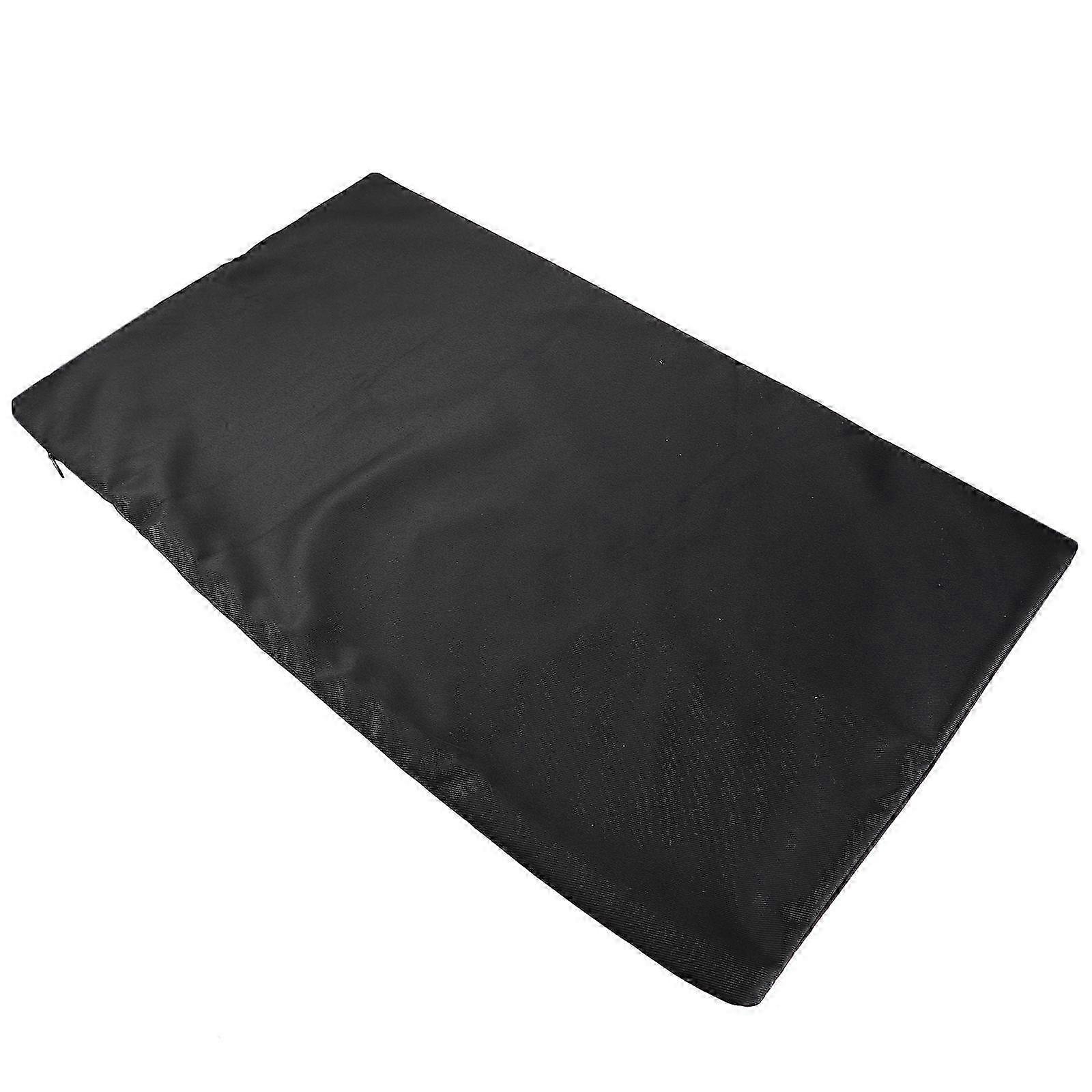 2Pcs Waterproof Throw Pillow Covers compatible with Home Use Black Polyester Case