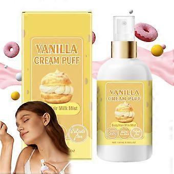 Vanilla Body Mist and Coconut Spray, Long Lasting Hair and Body Mist, Travel-Friendly Size