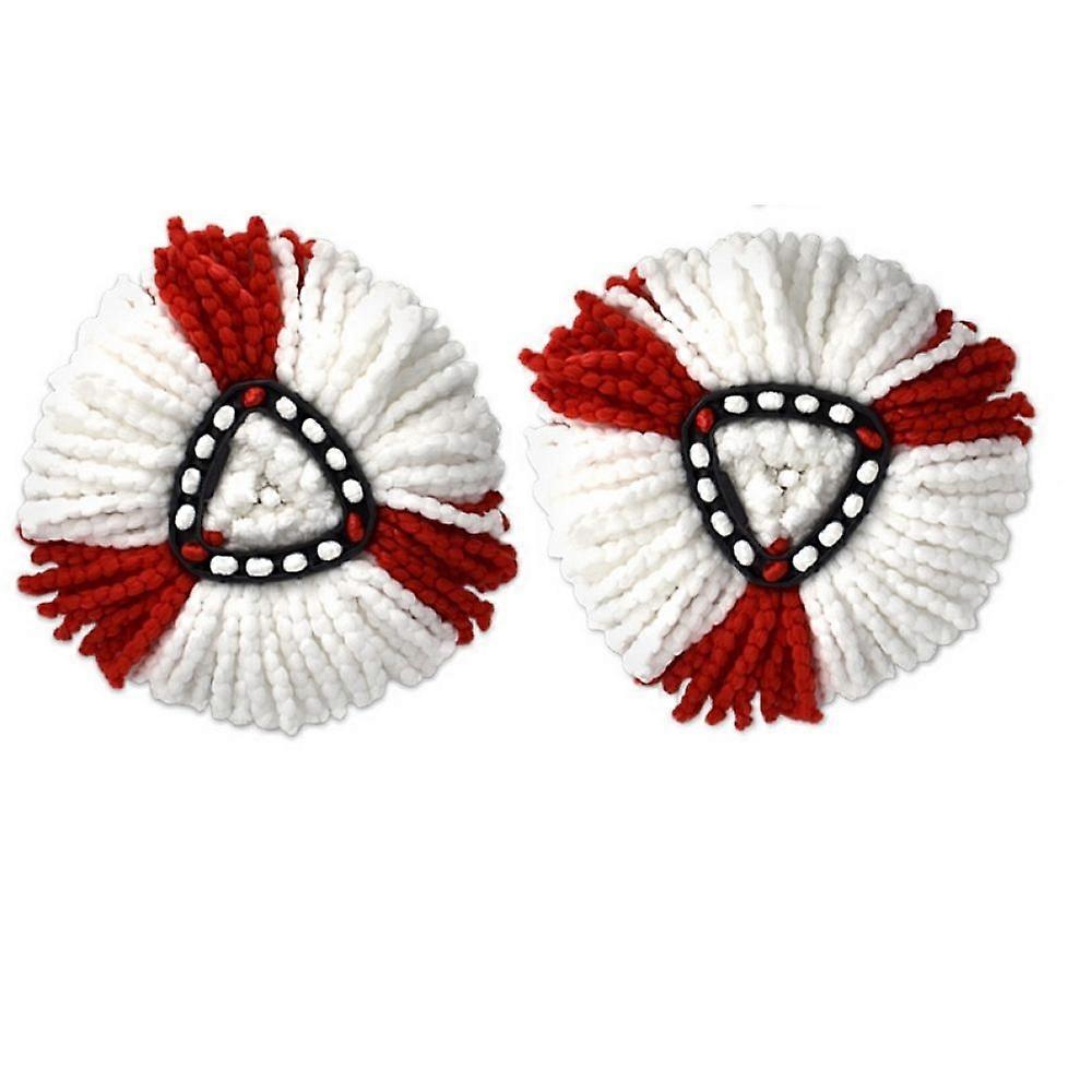 2pcs mop accessories - red triangular cotton yarn