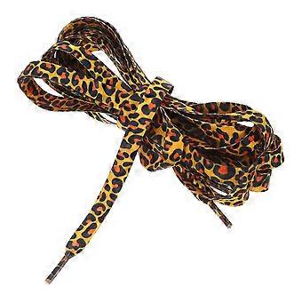 1 Pair Flat Leopard Print Shoelaces Camouflage Shoe Laces Shoestrings Sneakers Shoe Laces For Women Men Athletic Shoes Sneakers Boots