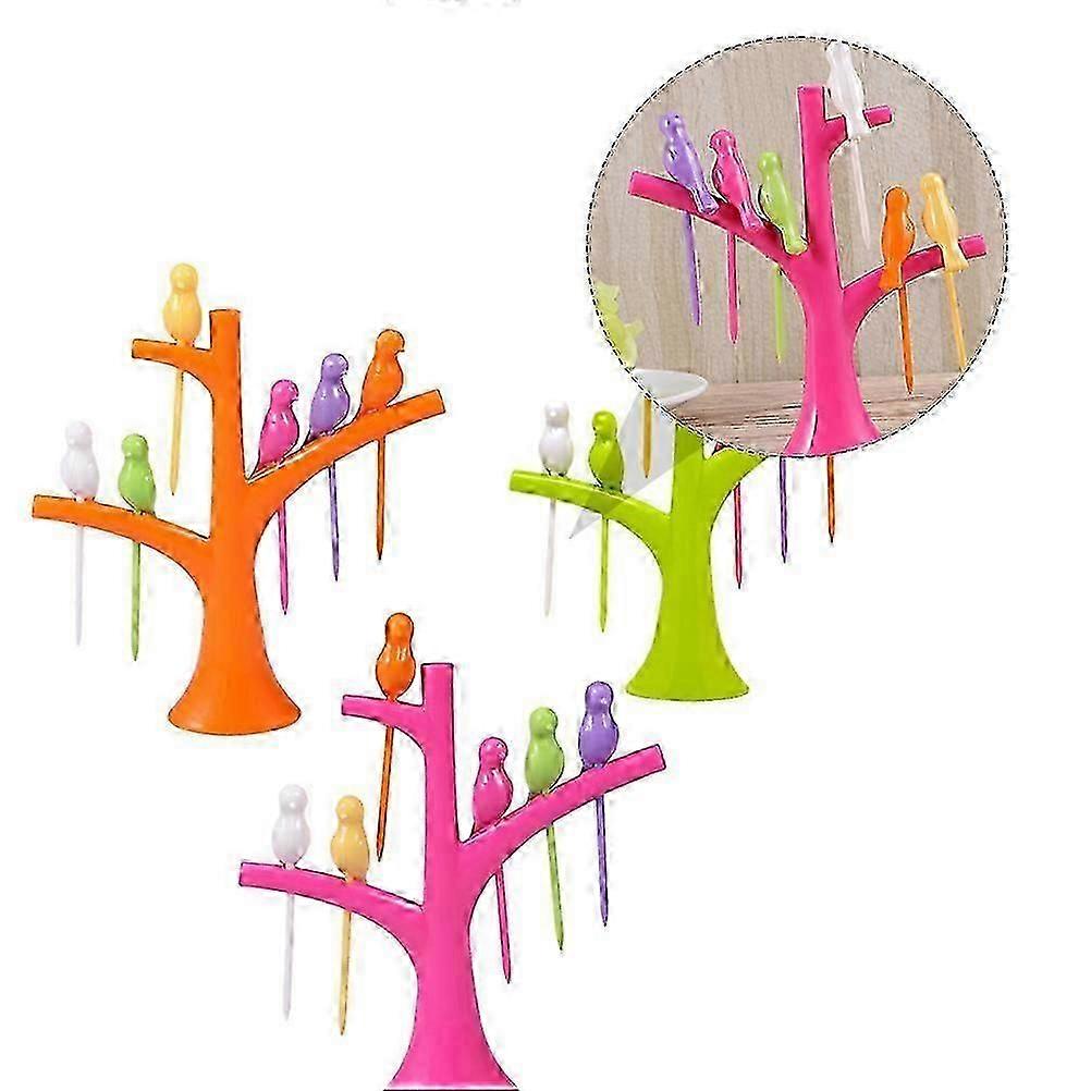 Bird Shaped Picks for Decoration 3Sets