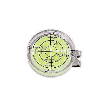 Outdoor Golf Level Slope Reading Mark Round Hat Clip Golf Position Mark-Green