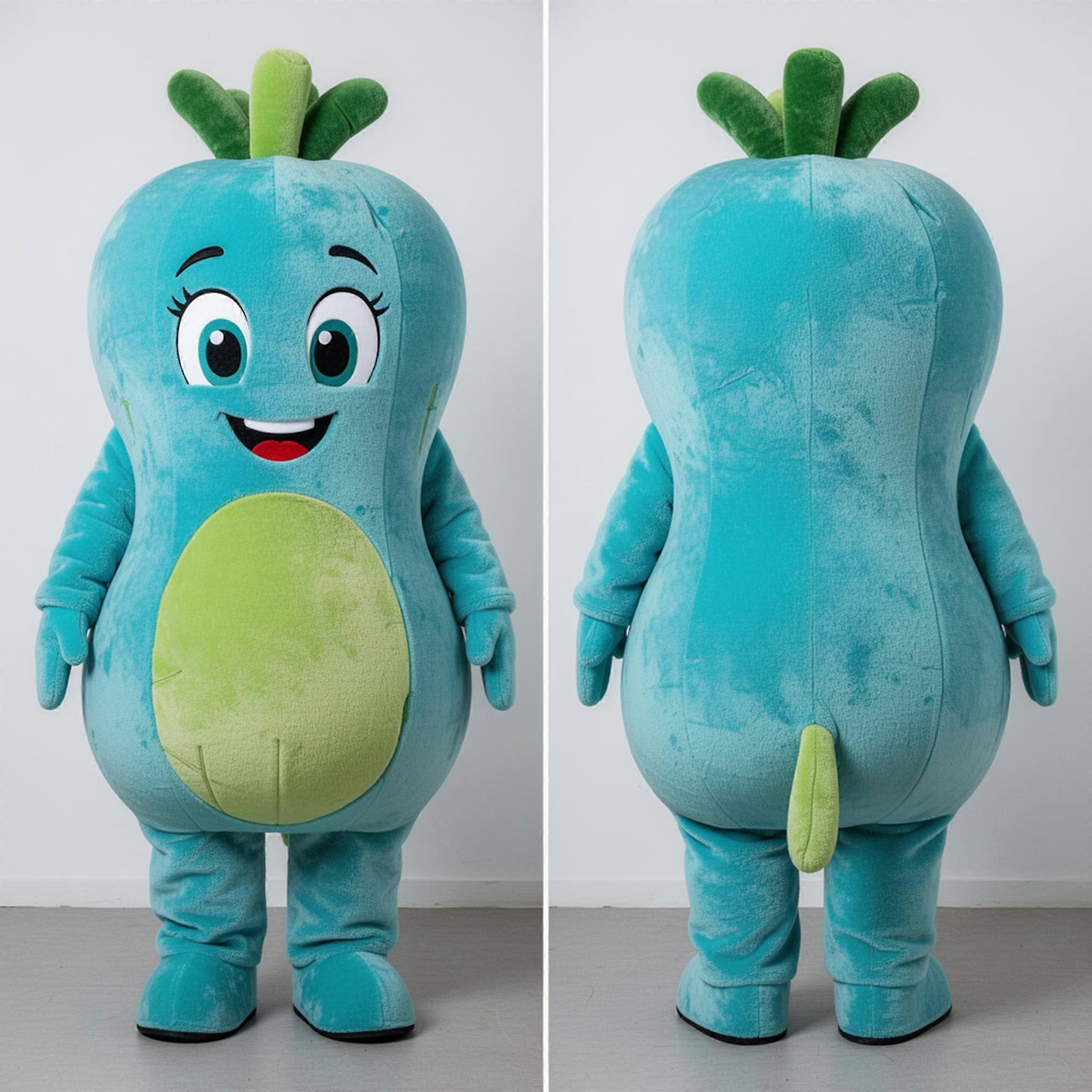 MASTICOT Cyan Rounded But Mascot