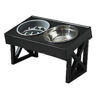 Elevated Dog Bowls Large Breed Raised Dogs Bowl Stand Large/Medium Sized Dog Food Water Bowl Pet Feeder Dish Station