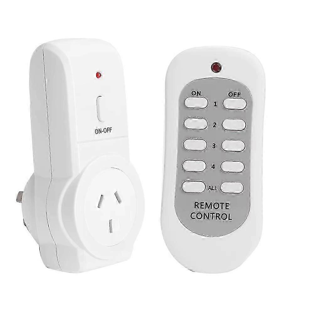 Power Outlet Light on/OFF Switch Socket Wireless Remote Control, Remote-Controlled Power Point Switch-AU Plug