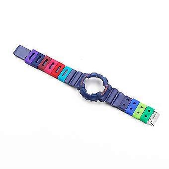 Watch Band Keepers for Wristwatches Blue 18mm Silicone Replacement Holding Watch Straps in Place 4Pcs