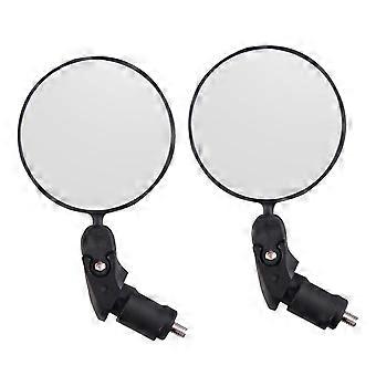 Specchietto retrovisore rotondo per bicicletta, per auto, girevole a 360 gradi, pieghevole, sicuro, con lente convessa, per bicicletta