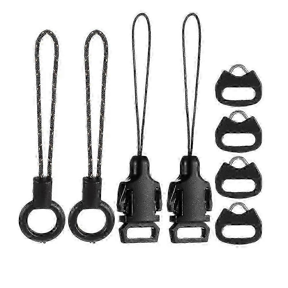 8 Pcs Quick Release Buckle for DSLR Camera Strap, Triangle Loops Adapter with Cap Mini Split Lug Ri