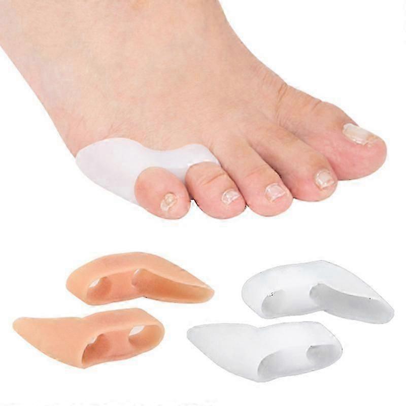 Paire d'écarteurs d'orteils en gel pour le gros orteil, correcteurs et protecteurs, réduisant les douleurs aux pieds, les cors, les callosités et les ampoules.