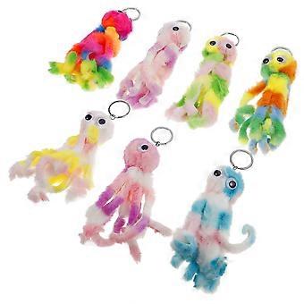 Stuffed Octopus Backpack Keychain for Hanging Use 7Pcs Soft Plush Colorful