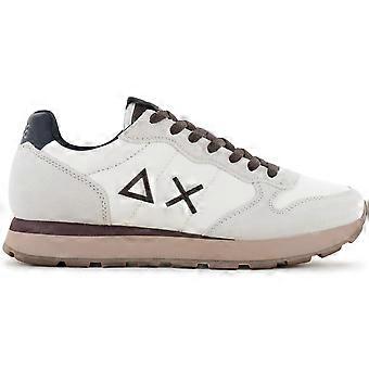 SUN68 Tom Solid - Herren Sneakers Schuhe Weiß-Braun Z46101-31